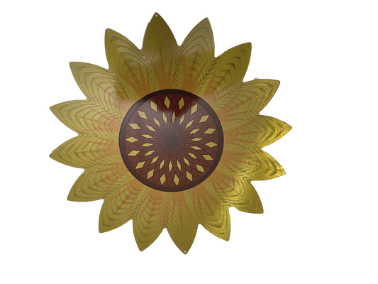 Sunflower Stainless Steel Wind Spinner