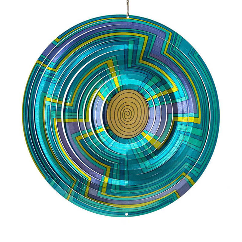 Mandala Swirl Stainless Wind Spinner